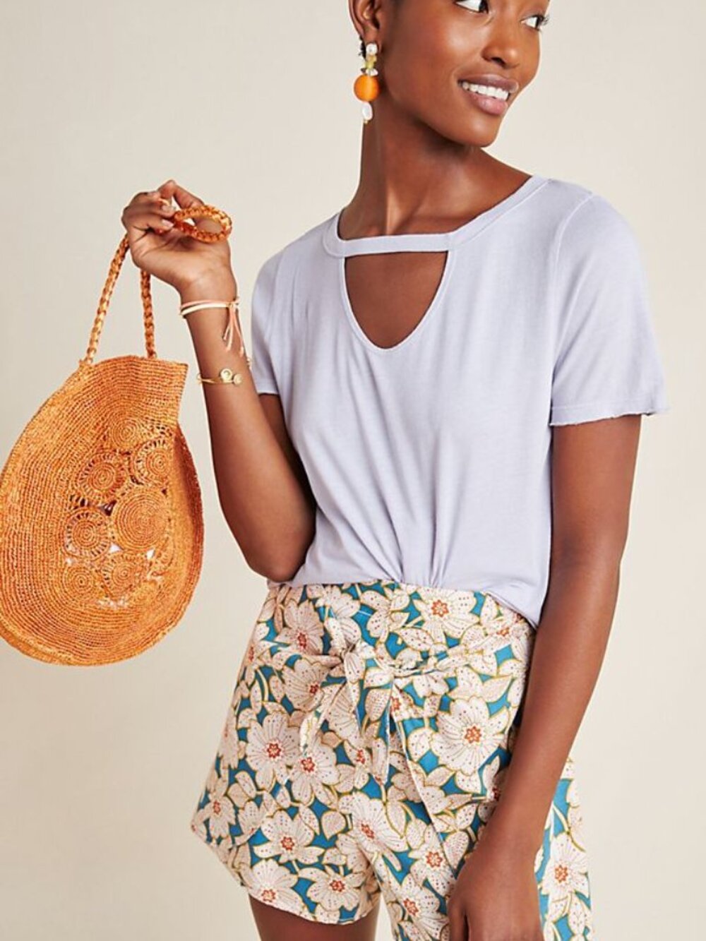 Anthropologie T.La Garrison Tee in Lavender XS